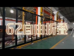 Hurricaneproof geluidsisolatie Dubbelglazen Bi - Klappende deur Aluminium Patio Klappende glazen deur